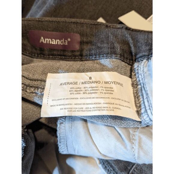 🆕NWT Women's Gloria Vanderbilt Amanda Classic Rise Tapered Leg Jeans - Picture 6 of 6